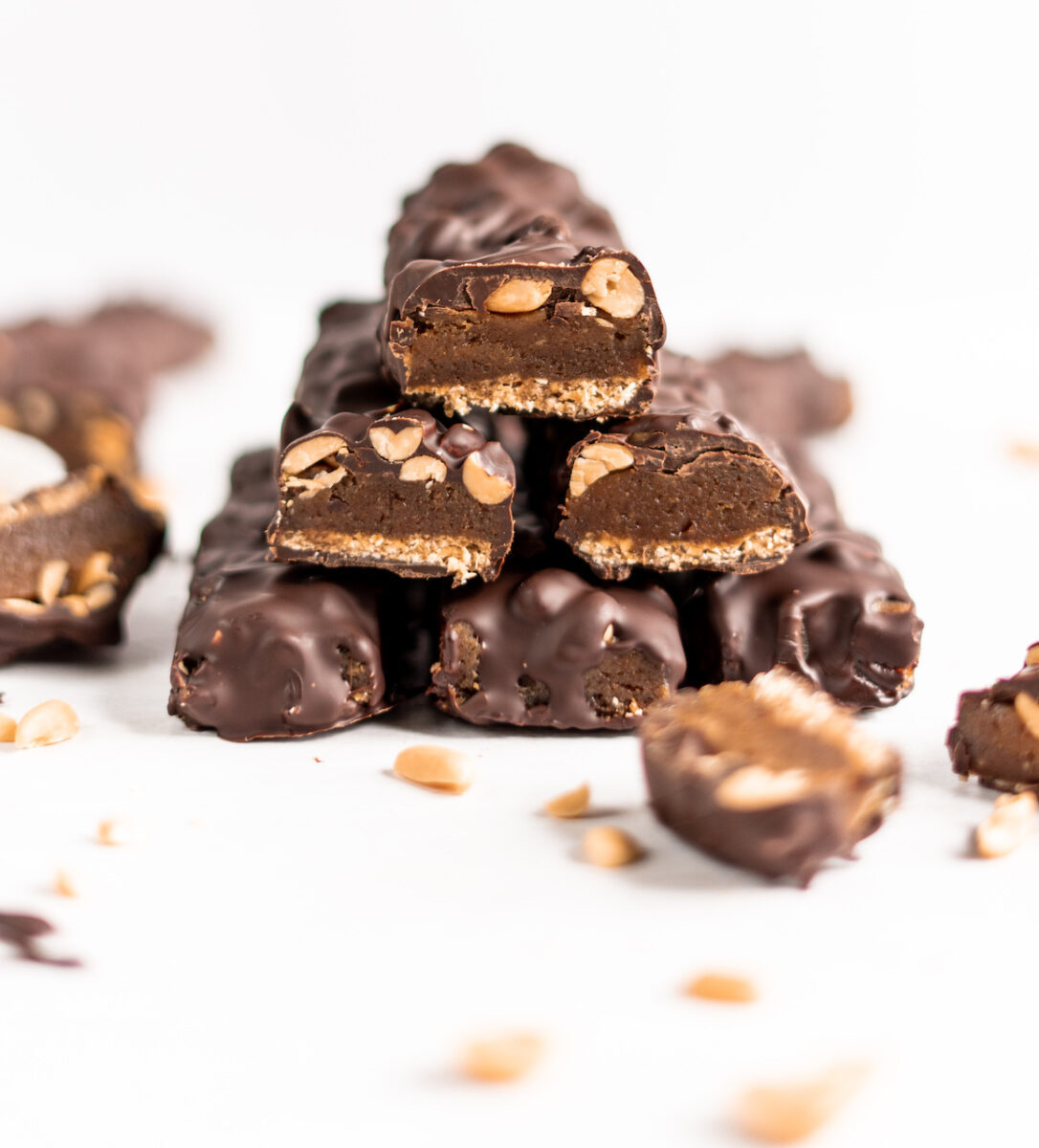 No bake vegan snickers